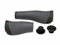 XLC - Handtagsset - Ergonomiska - 92mm/135mm - Svart/Grå